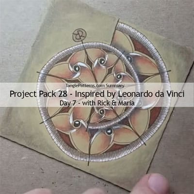 Zentangle® Project Pack 28 - Twelve Days of Zentangle - 2025 Edition, Day 7 Zentangle® Project Pack 28 - Twelve Days of Zentangle - 2025 Edition, Day 7