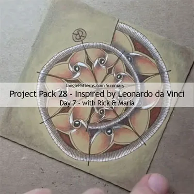 Zentangle® Project Pack 28 - Twelve Days of Zentangle - 2025 Edition, Day 7 Zentangle® Project Pack 28 - Twelve Days of Zentangle - 2025 Edition, Day 7