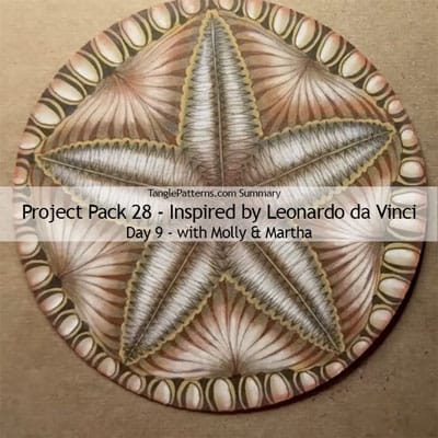 Zentangle® Project Pack 28 - Twelve Days of Zentangle - 2025 Edition, Day 9
