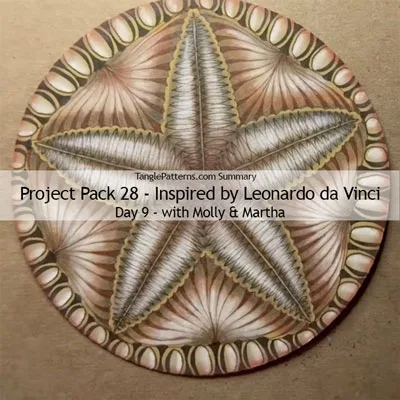 Zentangle® Project Pack 28 - Twelve Days of Zentangle - 2025 Edition, Day 9