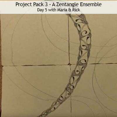 Zentangle Project Pack No. 03 - Zentangle Ensemble - Exploring Border  Tangles - Retail / Single