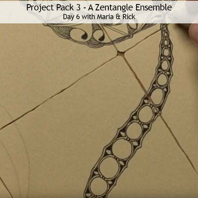 Zentangle Project Pack No. 03 - Zentangle Ensemble - Exploring Border  Tangles - Retail / Single