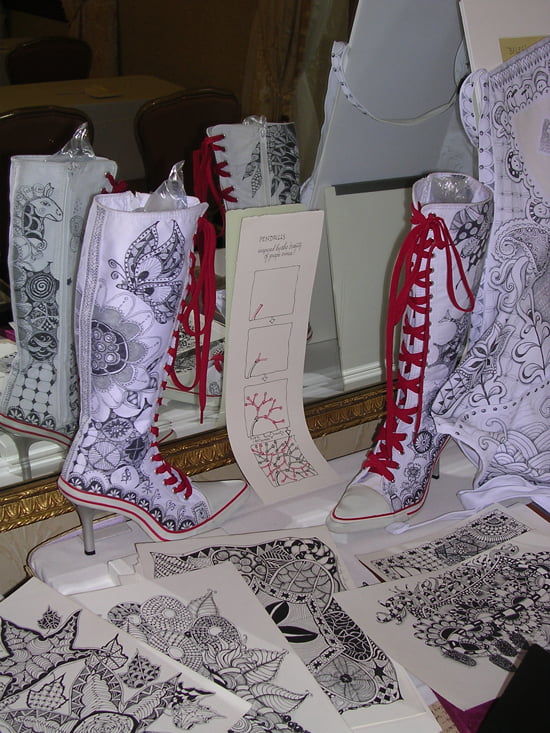 Sharon Payne's Tangled High-heeled Sneakers