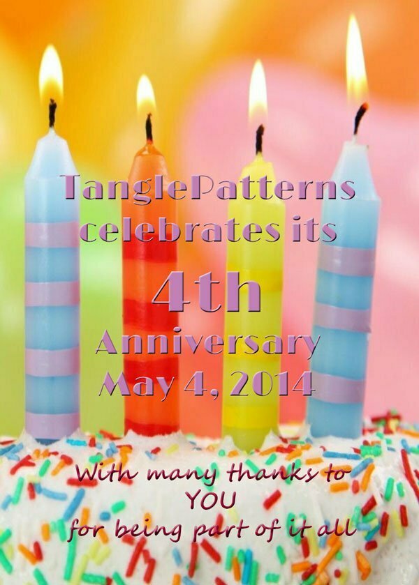 TanglePatterns celebrates its 4th Anniversary