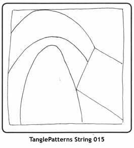 TanglePatterns String 015. Image © Linda Farmer and TanglePatterns.com. ALL RIGHTS RESERVED. You may use this image for your personal non-commercial reference only. The unauthorized pinning, reproduction or distribution of this copyrighted work is illegal.