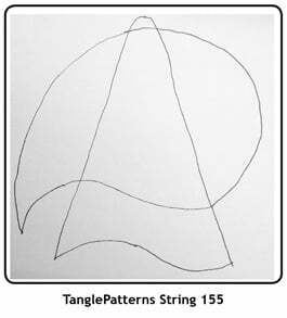 TanglePatterns String 155. Image © Linda Farmer and TanglePatterns.com. All rights reserved.