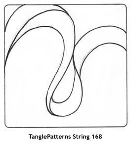 TanglePatterns String 168. Image © Linda Farmer and TanglePatterns.com. All rights reserved.