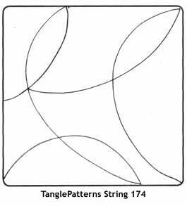 TanglePatterns String 174. Image © Linda Farmer and TanglePatterns.com. All rights reserved.