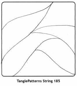 TanglePatterns String 185. Image © Linda Farmer and TanglePatterns.com. All rights reserved.