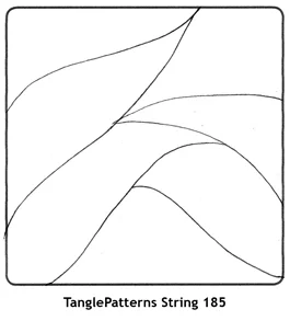 TanglePatterns String 185. Image © Linda Farmer and TanglePatterns.com. All rights reserved.