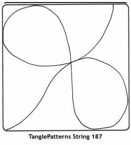 TanglePatterns String 187. Image © Linda Farmer and TanglePatterns.com. All rights reserved.