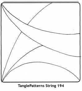 TanglePatterns String 194. Image © Linda Farmer and TanglePatterns.com. All rights reserved.