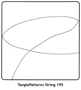 TanglePatterns String 195. Image © Linda Farmer and TanglePatterns.com. All rights reserved.