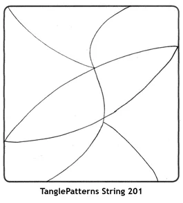 TanglePatterns String 201. Image © Linda Farmer and TanglePatterns.com. All rights reserved.