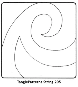 TanglePatterns String 205. Image © Linda Farmer and TanglePatterns.com. All rights reserved.