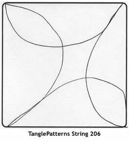 TanglePatterns String 206. Image © Linda Farmer and TanglePatterns.com. All rights reserved.