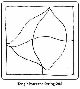 TanglePatterns String 208. Image © Linda Farmer and TanglePatterns.com. ALL RIGHTS RESERVED.