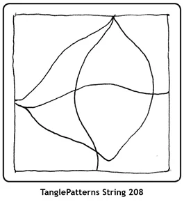 TanglePatterns String 208. Image © Linda Farmer and TanglePatterns.com. ALL RIGHTS RESERVED.