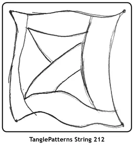 TanglePatterns String 212. Image © Linda Farmer and TanglePatterns.com. ALL RIGHTS RESERVED.