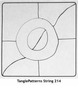 TanglePatterns String 214. Image © Linda Farmer and TanglePatterns.com. ALL RIGHTS RESERVED.