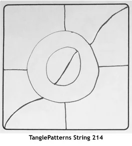 TanglePatterns String 214. Image © Linda Farmer and TanglePatterns.com. ALL RIGHTS RESERVED.