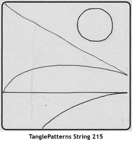 TanglePatterns String 215. Image © Linda Farmer and TanglePatterns.com. ALL RIGHTS RESERVED.