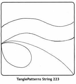 TanglePatterns String 223. Image © Linda Farmer and TanglePatterns.com. ALL RIGHTS RESERVED.