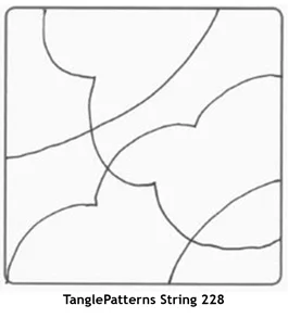 TanglePatterns String 228. Image © Linda Farmer and TanglePatterns.com. ALL RIGHTS RESERVED.