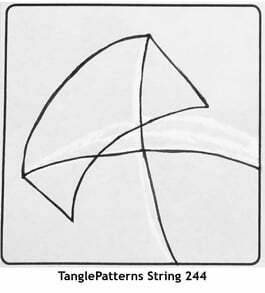 TanglePatterns String 244. Image © Linda Farmer and TanglePatterns.com. ALL RIGHTS RESERVED.