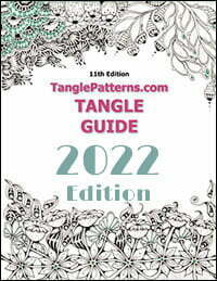 LINK FOR MORE DETAILS FOR THE TanglePatterns.com TANGLE GUIDE, 2022 Edition