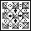 Zentangle pattern: Acrosstick