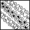 Zentangle pattern: Ah-Nyx. Image © Linda Farmer and TanglePatterns.com. ALL RIGHTS RESERVED. You may use this image for your personal non-commercial reference only. The unauthorized pinning, reproduction or distribution of this copyrighted work is illegal.