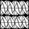 Zentangle pattern: Alien Crest. Image © Linda Farmer and TanglePatterns.com