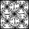 Zentangle pattern: Aniane. Image © Linda Farmer and TanglePatterns.com. ALL RIGHTS RESERVED. You may use this image for your personal non-commercial reference only. The unauthorized pinning, reproduction or distribution of this copyrighted work is illegal.