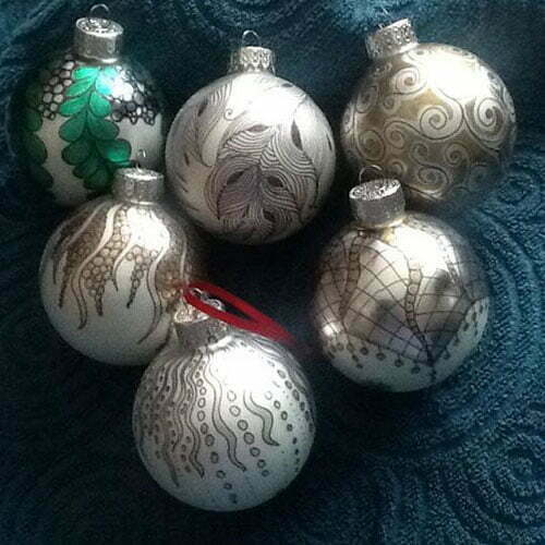 CZT Anna Houston's tangled ornaments