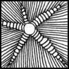 Zentangle pattern: Arukas