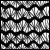 Zentangle pattern: Asian Fans