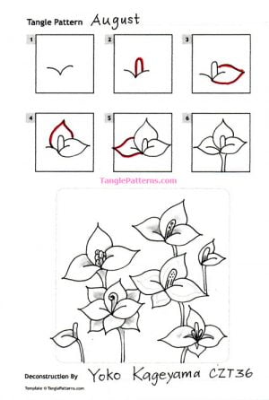 How to draw AUGUST « TanglePatterns.com