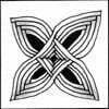 Zentangle pattern: Auraknot