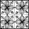 Zentangle pattern: B-haven. Image © Linda Farmer and TanglePatterns.com. ALL RIGHTS RESERVED. You may use this image for your personal non-commercial reference only. The unauthorized pinning, reproduction or distribution of this copyrighted work is illegal.