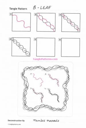 How to draw B-LEAF « TanglePatterns.com