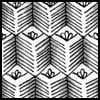 Zentangle pattern: Bandola