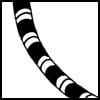 Zentangle pattern: Barberpole