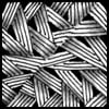 Zentangle pattern: Baton