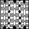 Zentangle pattern: Beanious