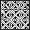 Zentangle pattern: Bep. Image © Linda Farmer and TanglePatterns.com. ALL RIGHTS RESERVED. You may use this image for your personal non-commercial reference only. The unauthorized pinning, reproduction or distribution of this copyrighted work is illegal.