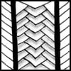 Zentangle pattern: Bilt