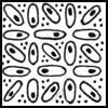 Zentangle pattern: BLACK EYED PEAS