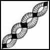 Zentangle pattern: Blink