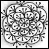 Zentangle pattern: Blooms. Image © Linda Farmer and TanglePatterns.com